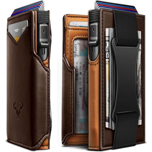 Slim Front Pocket Wallet for Men - Gift Boxed, Money Clip, Card Holder, 3.8x2.7‎ - Picture 1 of 8